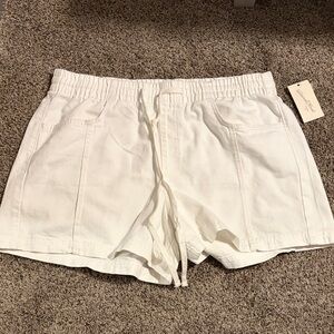 Universal Thread White High-Waist Drawstring Shorts